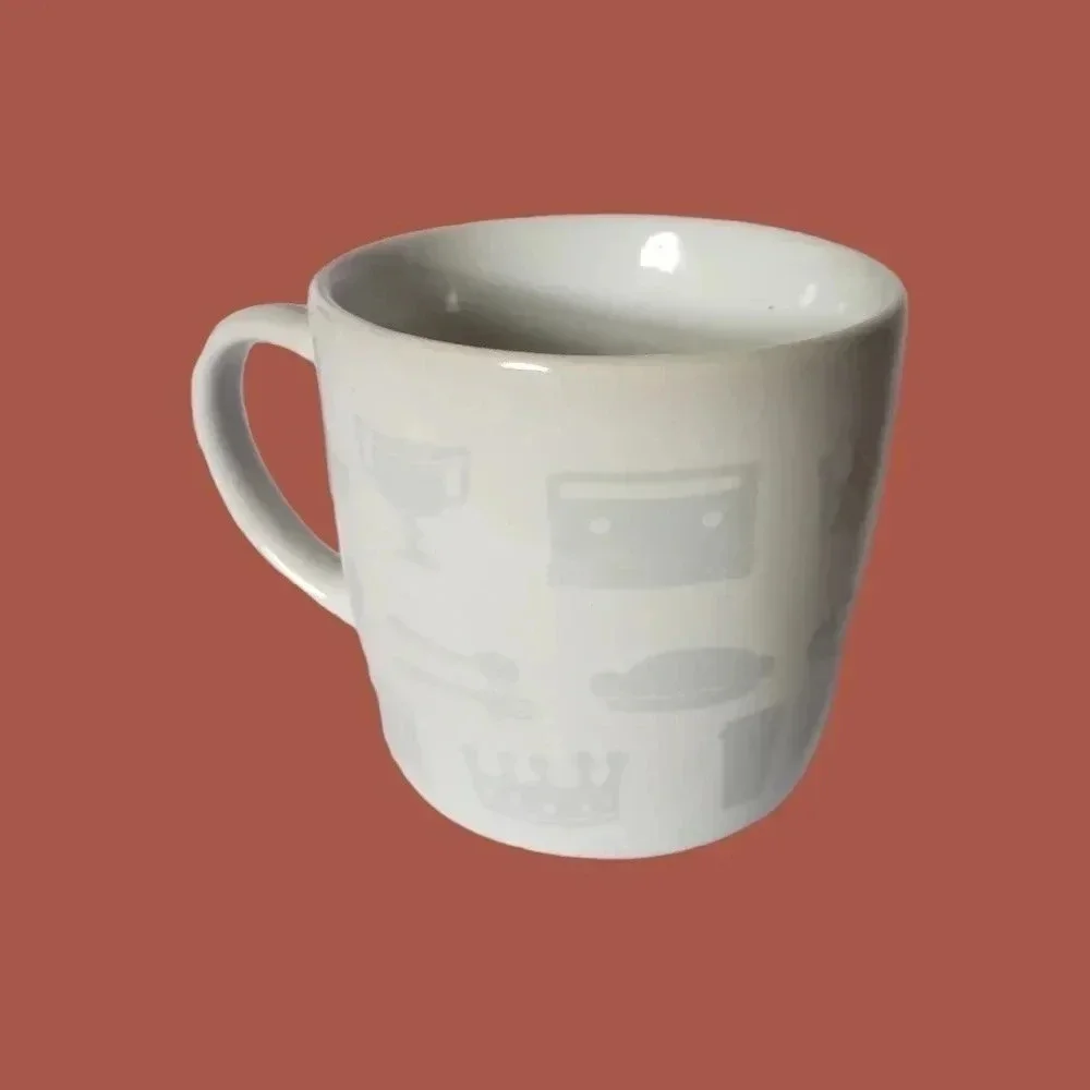 -Starbucks mug red heart white